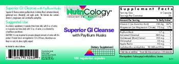 NutriCology Superior GI Cleanse with Psyllium Husks - supplement