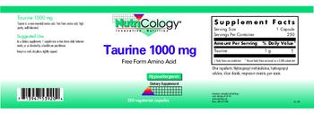 NutriCology Taurine 1000 mg - supplement
