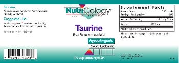 NutriCology Taurine - supplement