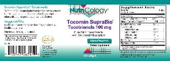 NutriCology Tocomin SupraBio Tocotrienols 100 mg - supplement