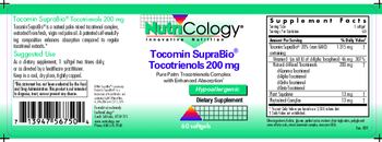 NutriCology Tocomin SupraBio Tocotrienols 200 mg - supplement