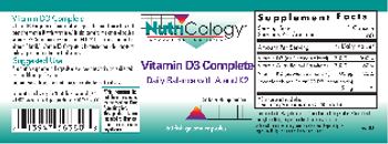 NutriCology Vitamin D3 Complete - supplement