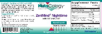 NutriCology ZenMind Nighttime with P5P and 5-HTP - supplement