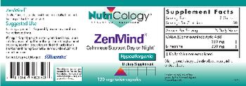 NutriCology ZenMind - supplement