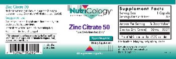 NutriCology Zinc Citrate 50 - supplement