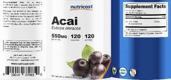 Nutricost Acai 550 mg - supplement