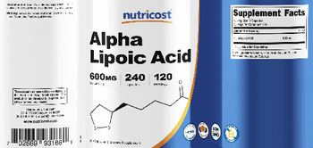 Nutricost Alpha Lipoic Acid 600 mg - supplement