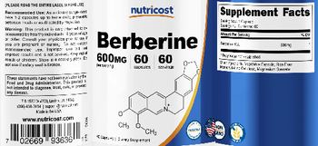Nutricost Berberine 600 mg - supplement