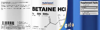 Nutricost Betaine HCI 1 g Unflavored - supplement