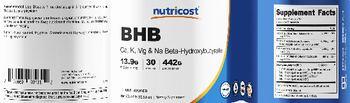 Nutricost BHB 13.9 g Unflavored - supplement