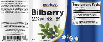 Nutricost Bilberry 1200 mg - supplement