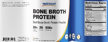 Nutricost Bone Broth Protein 20 g Chocolate - supplement