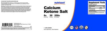 Nutricost Calcium Ketone Salt Unflavored - supplement