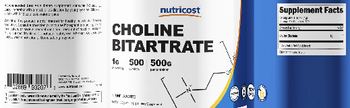 Nutricost Choline Bitartrate 1 g Unflavored - supplement