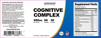 Nutricost Cognitive Complex - supplement