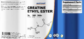 Nutricost Creatine Ethyl Ester 3 g Unflavored - supplement