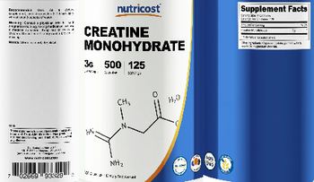 Nutricost Creatine Monohydrate 3 g - supplement
