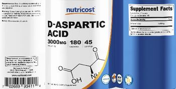 Nutricost D-Aspartic Acid 3000 mg - supplement