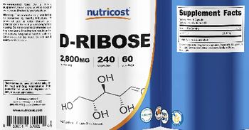 Nutricost D-Ribose 2800 mg - supplement