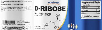 Nutricost D-Ribose 5 g Unflavored - supplement