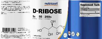 Nutricost D-Ribose 5 g Unflavored - supplement