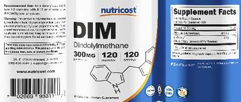 Nutricost DIM 300 mg - supplement