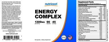 Nutricost Energy Complex - supplement
