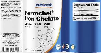 Nutricost Ferrochel Iron Chelate 36 mg - supplement