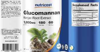 Nutricost Glucomannan 1800 mg - supplement