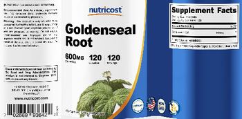 Nutricost Goldenseal Root 600 mg - supplement