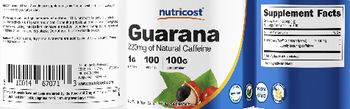 Nutricost Guarana 1 g - supplement
