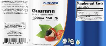 Nutricost Guarana 1000 mg - supplement