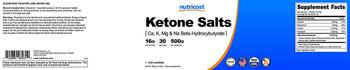 Nutricost Ketone Salts Unflavored - supplement