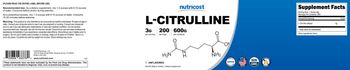 Nutricost L-Citrulline 3 g Unflavored - supplement