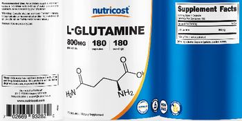 Nutricost L-Glutamine 800 mg - supplement