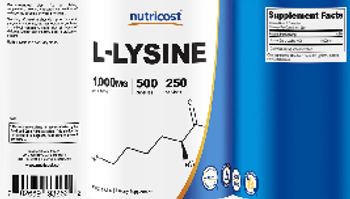 Nutricost L-Lysine 1000 mg - supplement