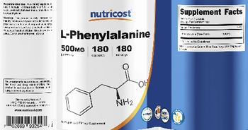 Nutricost L-Phenylalanine 500 mg - supplement
