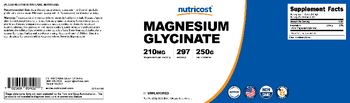 Nutricost Magnesium Glycinate 210 mg Unflavored - supplement