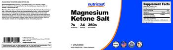 Nutricost Magnesium Ketone Salt Unflavored - supplement
