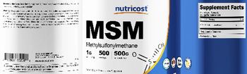 Nutricost MSM 1 g - supplement