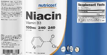 Nutricost Niacin 500 mg - supplement