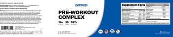 Nutricost Pre-Workout Complex Blue Raspberry - supplement