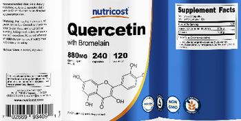 Nutricost Quercetin with Bromelain 880 mg - supplement