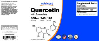 Nutricost Quercetin With Bromelain - supplement