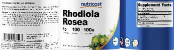 Nutricost Rhodiola Rosea 1 g - supplement
