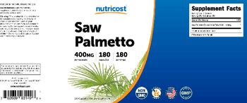Nutricost Saw Palmetto 400 mg - suppelement
