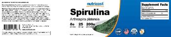 Nutricost Spirulina 8 g - supplement