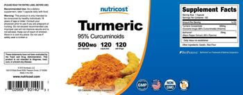 Nutricost Turmeric 500 mg - supplement