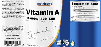 Nutricost Vitamin A 10,000 IU - supplement