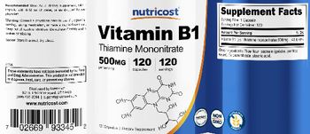 Nutricost Vitamin B1 500 mg - supplement